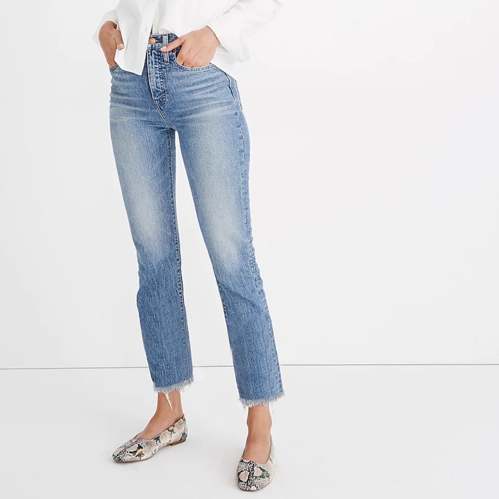 Madewell The Perfect Vintage Jean high rise cropped tapered ankle  Size 31